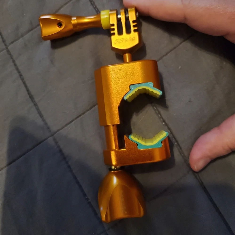 Cero Gold and Yellow Camera Clamp
